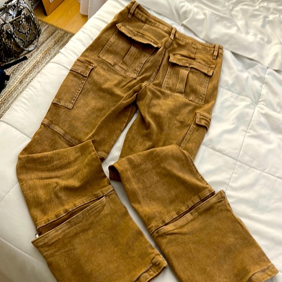 High waisted sand cargo jeans - Picture 2 of 2